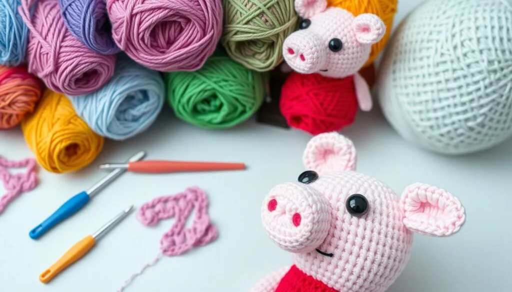 Crochet techniques for Peppa Pig Crochet techniques for Peppa Pig